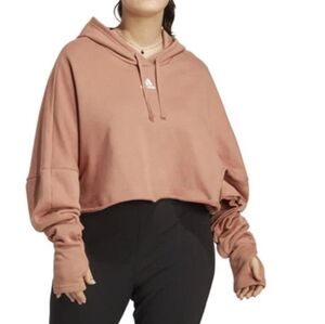Adidas Collective Power Cropped Hoodie (Plus Size) Womens
